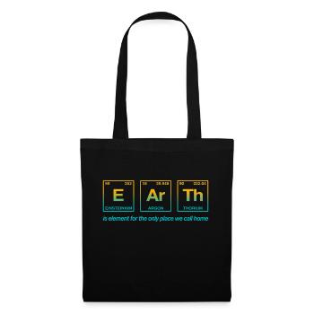 TERRE - avec des éléments du système persiode - Sac en tissu - noir - Devant