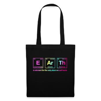TERRE - avec des éléments du système persiode - Sac en tissu - noir - Devant