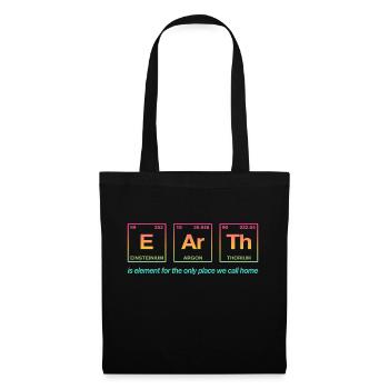 TERRE - avec des éléments du système persiode - Sac en tissu - noir - Devant