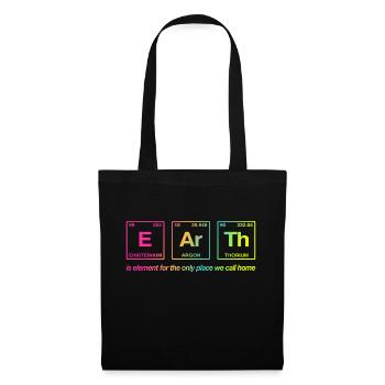 TERRE - avec des éléments du système persiode - Sac en tissu - noir - Devant