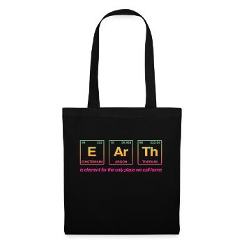 TERRE - avec des éléments du système persiode - Sac en tissu - noir - Devant