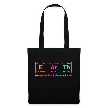 TERRE - avec des éléments du système persiode - Sac en tissu - noir - Devant