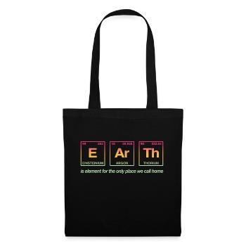 TERRE - avec des éléments du système persiode - Sac en tissu - noir - Devant