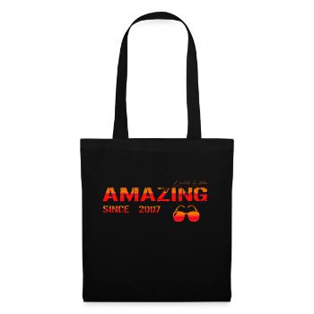 Amazing since 2007 - Stoffbeutel - Schwarz - Vorne