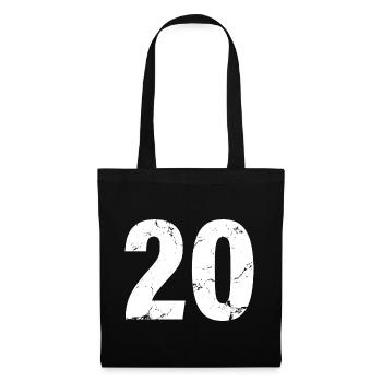Cool Number 20 - 20 ans 20th Birthday Gift - Sac en tissu - noir - Devant