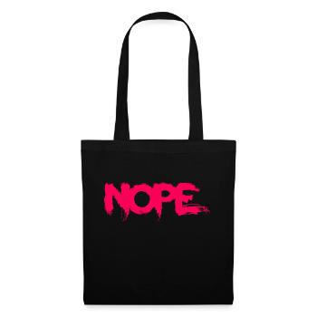 NOPE - ne soyez pas un béni-oui-oui! - Sac en tissu - noir - Devant