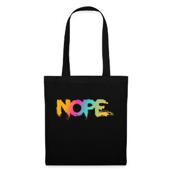 NOPE - sei kein ja-Sager! - Stoffbeutel - Schwarz - Vorne