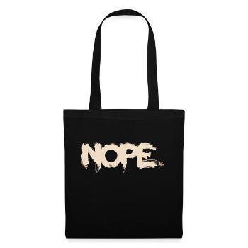 NOPE - ne soyez pas un béni-oui-oui! - Sac en tissu - noir - Devant