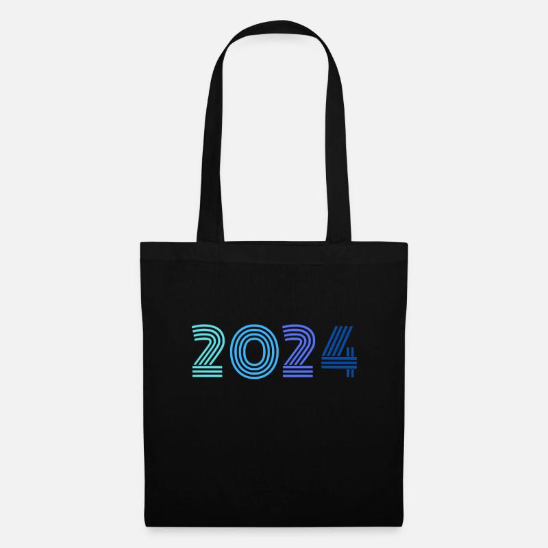 Jahr 2024 - Stoffbeutel - Schwarz