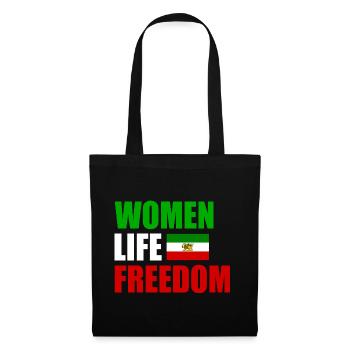 Women life freedom - Stoffbeutel - Schwarz - Vorne