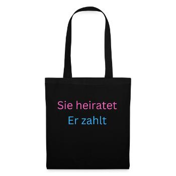 Hochzeiten - Stoffbeutel - Schwarz - Vorne