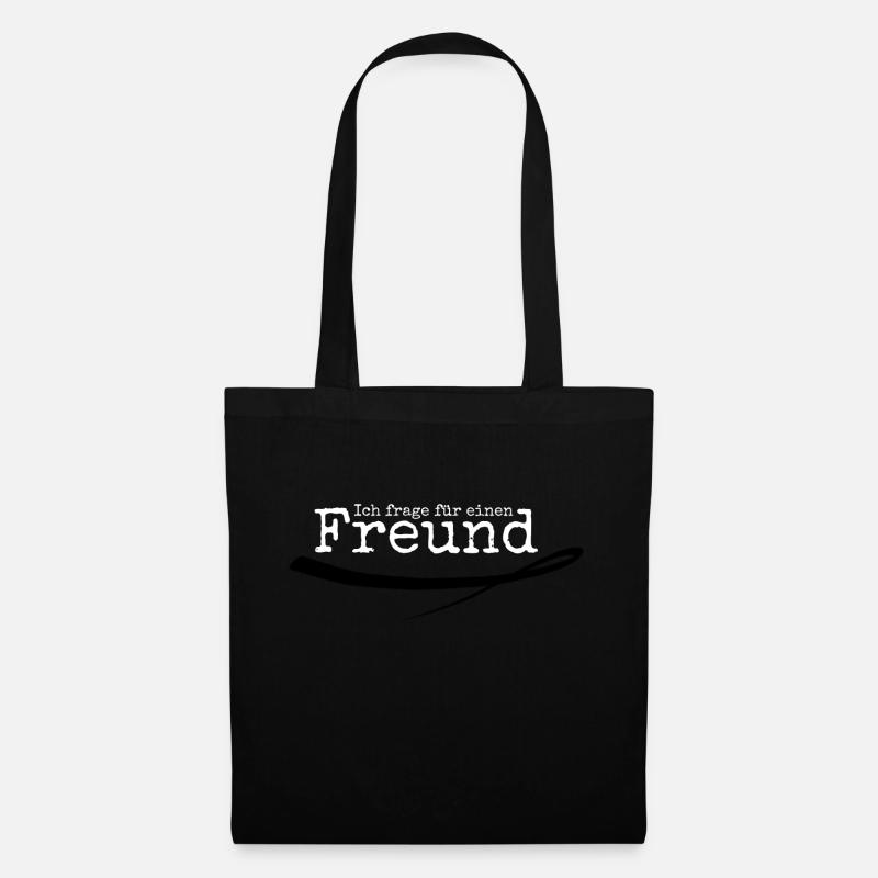 Freund - Stoffbeutel - Schwarz