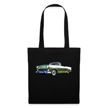 Vieille voiture - Sac en tissu - noir - Devant