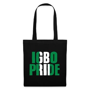Impressionnant Igbu Pride Drapeau nigérian pour nigérian - Sac en tissu - noir - Devant