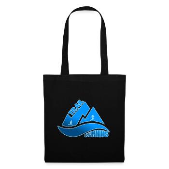 Trail Running Mountains Man Woman - Tote Bag - black - Front