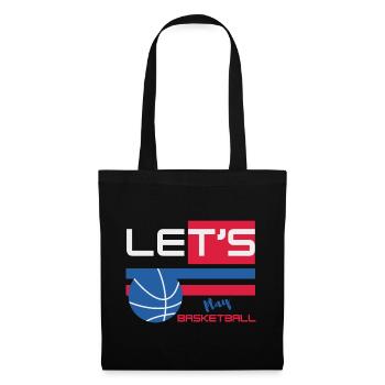 Lest's Play Basketball - Player Basketball - Tote Bag - black - Front