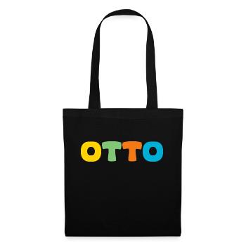 Name - Otto - Stoffbeutel - Schwarz - Vorne