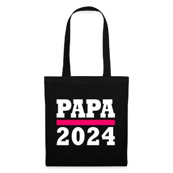 Papa 2024 - Sac en tissu - noir - Devant