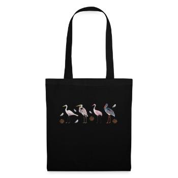 Large Birds panorama - Tote Bag - black - Front