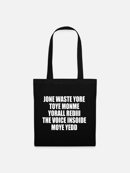 jone waste yore toye monme yorall rediii - Stoffbeutel - Schwarz