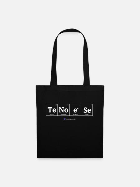 Tenöse (dunkle Stoffe) - Stoffbeutel - Schwarz