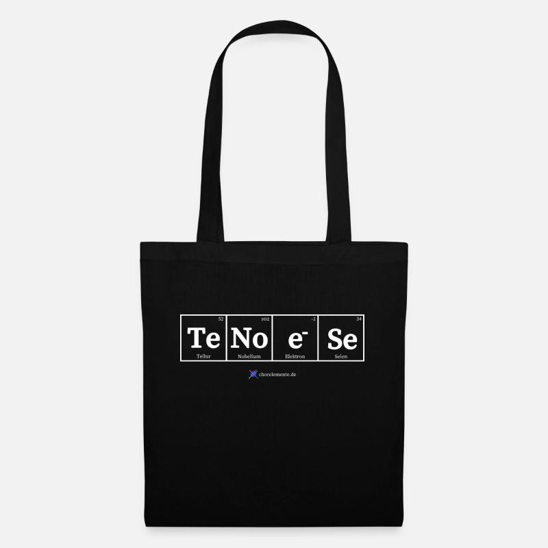 Tenöse (dunkle Stoffe) - Stoffbeutel - Schwarz