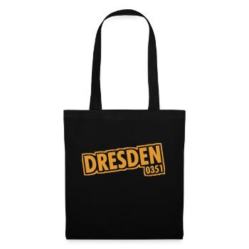 Dresde - 0351 - Indicatif régional - Saxe - Sac en tissu - noir - Devant