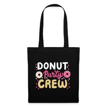 Donut-Party-Matching - Stoffbeutel - Schwarz - Vorne