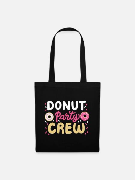 Donut-Party-Matching - Stoffbeutel - Schwarz