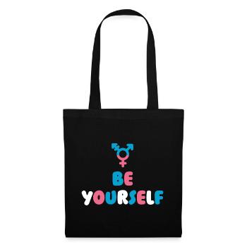 LGBT Pride Month - Transgender. Be Yourself - Tote Bag - black - Front