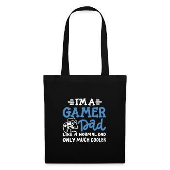 Gamer Papa Gaming Vatertag - Stoffbeutel - Schwarz - Vorne