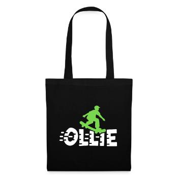 Ollie Skateboarding Skateboarder - Stoffbeutel - Schwarz - Vorne
