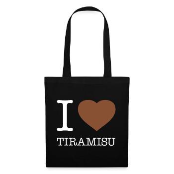 J’ADORE LE TIRAMISU - Sac en tissu - noir - Devant