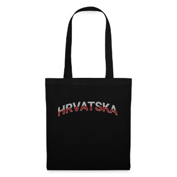 HRVATSKA - Stoffbeutel - Schwarz - Vorne