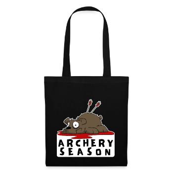 Funny archery motif for archers - Tote Bag - black - Front
