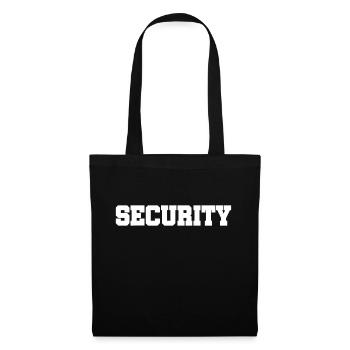 Sécurité - Service de sécurité - Gardiennage - Protection - Sac en tissu - noir - Devant