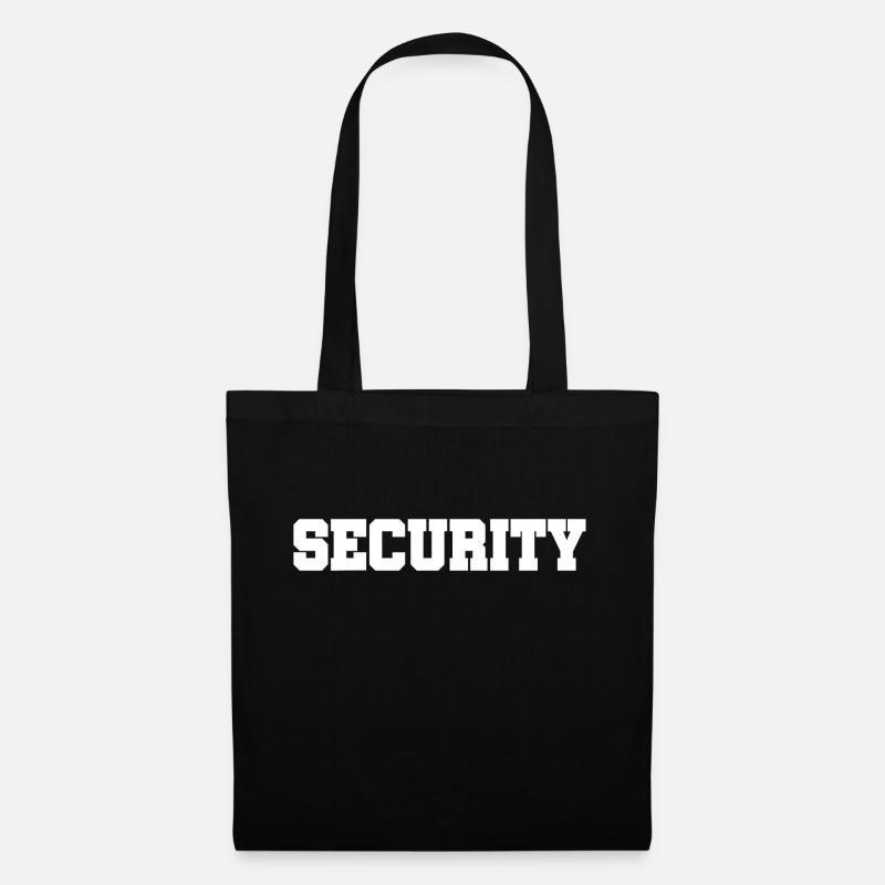 Security - Sicherheitsdienst - Bewachung - Schutz - Stoffbeutel - Schwarz