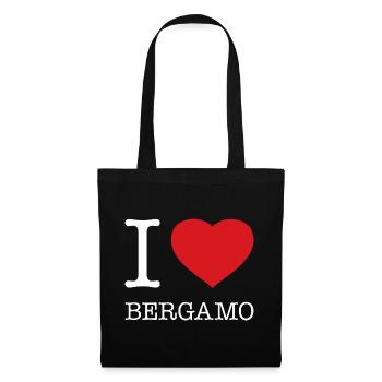 I LOVE BERGAMO - Stoffbeutel - Schwarz - Vorne
