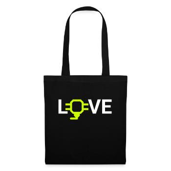 love 3d printing - Stoffbeutel - Schwarz - Vorne