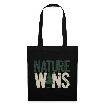 La nature gagne – Déclaration pour les écologistes - Sac en tissu - noir - Devant