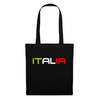 Italia - Italy - Italien - Slogan - Tote Bag - black - Front