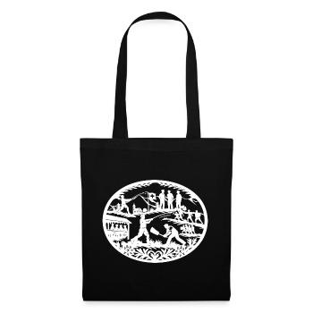 Hornussen_white - Tote Bag - black - Front