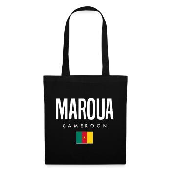 Maroua Kamerun Kameruner - Stoffbeutel - Schwarz - Vorne