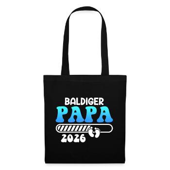 SOON DAD 2026 Fatherhood Funny - Tote Bag - black - Front
