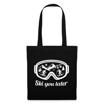 Ski You Later – des lunettes de ski conçues pour les skieurs - Sac en tissu - noir - Devant