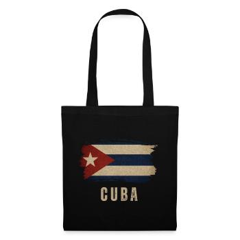 Grunge flag of Cuba, proud Cuban - Tote Bag - black - Front