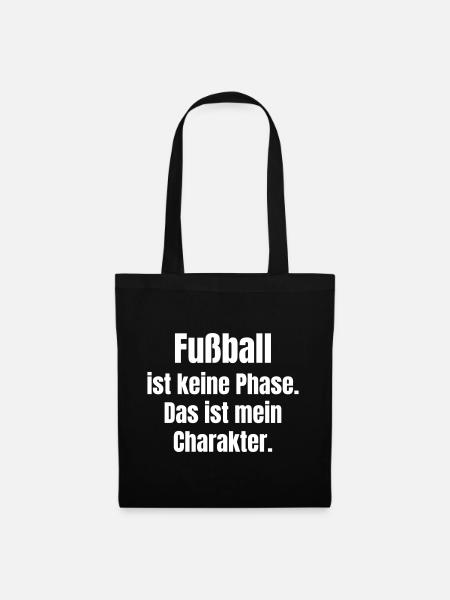 Fußball ist meine Identität - Stoffbeutel - Schwarz