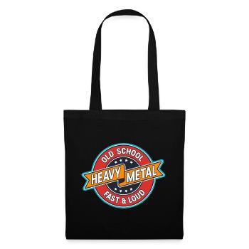 Old School Heavy Metal Badge - Sac en tissu - noir - Devant