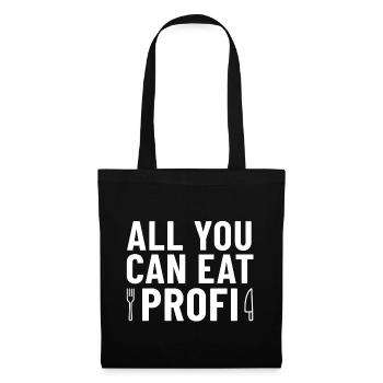 Couteau et fourchette professionnels à volonté - Sac en tissu - noir - Devant