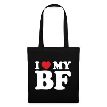I Heart My BE Tee - Sac en tissu - noir - Devant